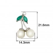 Round Shaped White Pearl with Rose Gold or Gold Hoo
